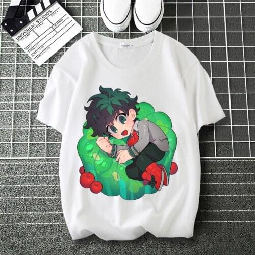 My Hero Academia Kirishima Eijiro Comic Printed Soft T-Shirt O-Neck Short Sleeve Modal Top Tee