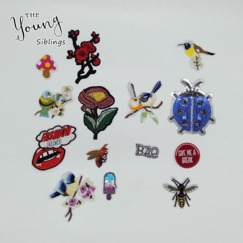 Cartoon Decorative Patch Pattern Embroidered Applique For DIY Iron on Patch Stickers The Badges Clothing Accessories C2253-C5111