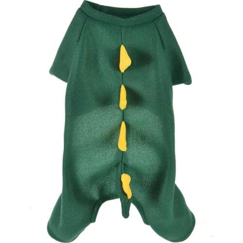 Pet Dog Clothes Cats Coat Soft Jumpsuit Cosplay Dinosaur Hoodies Pet Dog Costumes Halloween Puppy Apparel Clothes for Small Dogs