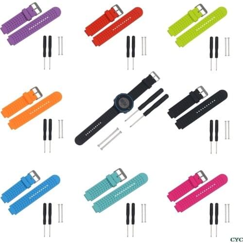 OOTDTY Silicone Replacement Wrist Band For Garmin Forerunner230/235/630/735 GPS Watch