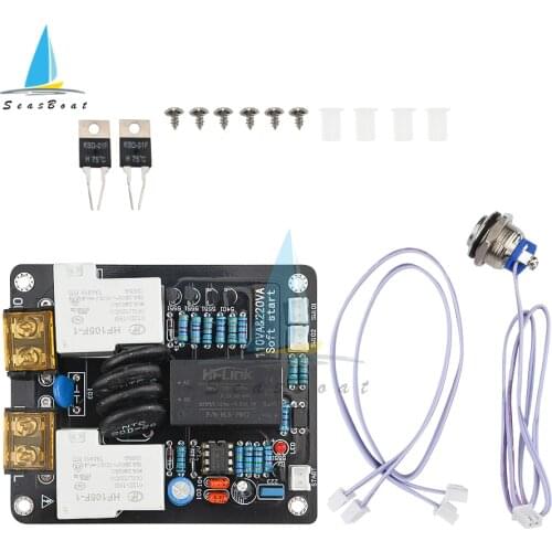2000W Amplifier Switch High Power Soft Start Board AC105-235V Light Touch Dual Temperature Control Switch 220V