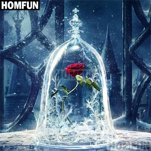 HOMFUN Full Square/Round 5D DIY Diamond Embroidery "Bell flower" Diamond Painting Cross Stitch Rhinestone 5D Decor A01974