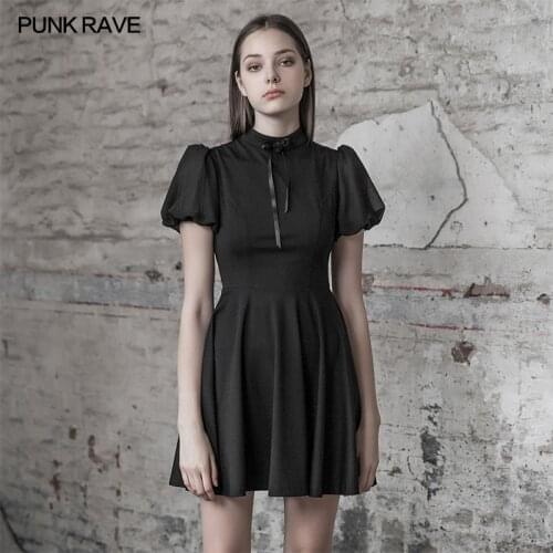 Летние платья с рукавами PUNK RAVE China At AliExpress