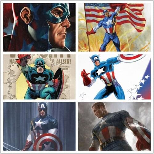 Marvel Classic 5D DIY Full Diamond Embroidery Diamond Painting Cross Stitch Kits Children Home Decor