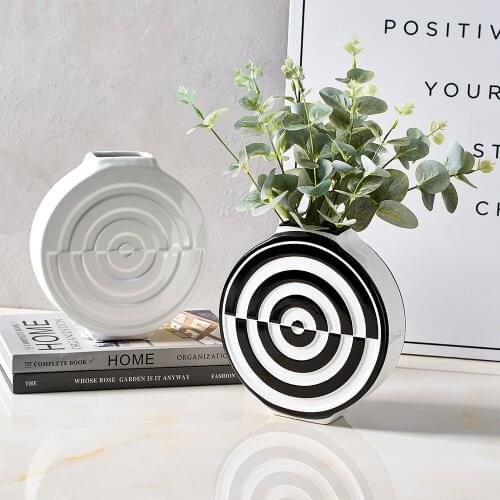 Modern Home Decoration Table Decoration Living Room Vase Decoration Home Ceramic Vase Decoration Household White Vases Gifts