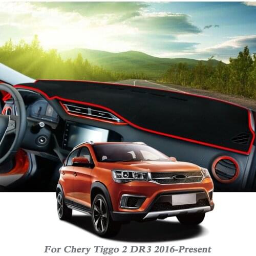 Car Styling Dashboard Protective Mat Shade Cushion Pad MAT For Chery Tiggo 2 DR3 2016-Present LHD&RHD Internal Accessory
