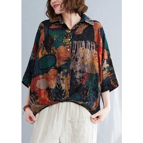 Short Sleeve Cotton Vintage Plus Size Casual Loose Summer Tee T Shirt Women Bat Shirt Oversize Tops Streetwear Clothing