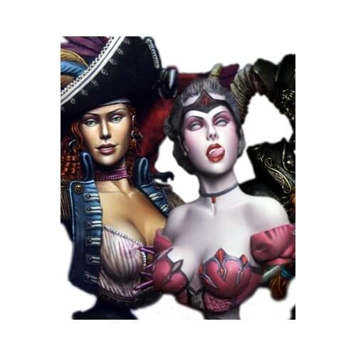 1/8 Scale Unpainted Resin bust Bonny Anne & Kharis 2 busts collection bust