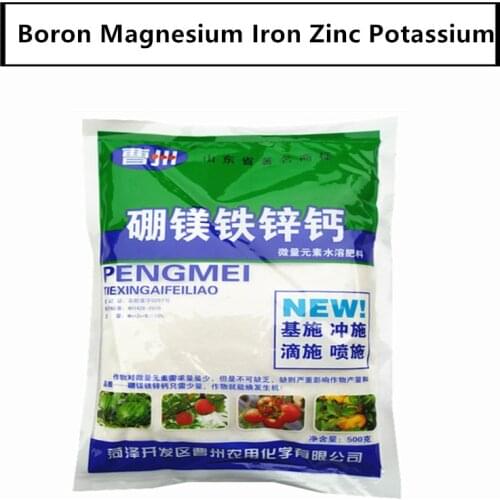 100g Water Soluble Trace Elements Boron Magnesium Iron Zinc Potassium Fertilizer for Grape Watermelon Fruit Etc