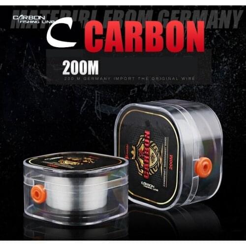 200m High Strength German Material Carbon Fishing Line Transparent Feeder Fly Accessories Tool Pesca Peche Carp Fish Nylon rope