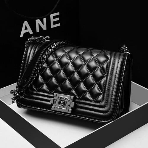 2021 Women Bag Rivet Chain Small Crossbody Bags For Women 2021 Shoulder Messenger Bag Lady Luxury Handbags Fashion