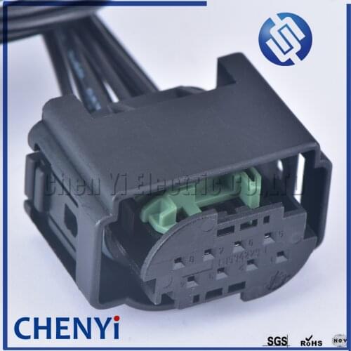 8 PIN 1-1534229-1 ACC Electric Eye Radar Sensor Plug Lane Change Assist Controller Connector For VW A4L A5 A6L A8 Q7 with wires