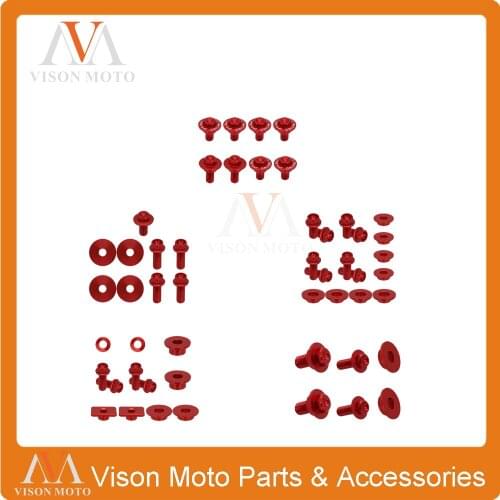 Motorcycle Accessories Front Rear Fender Seat Side Panels Radiator Shrouds Fork Guards Screw For Honda CR125 CR250 CRF450R 00-07