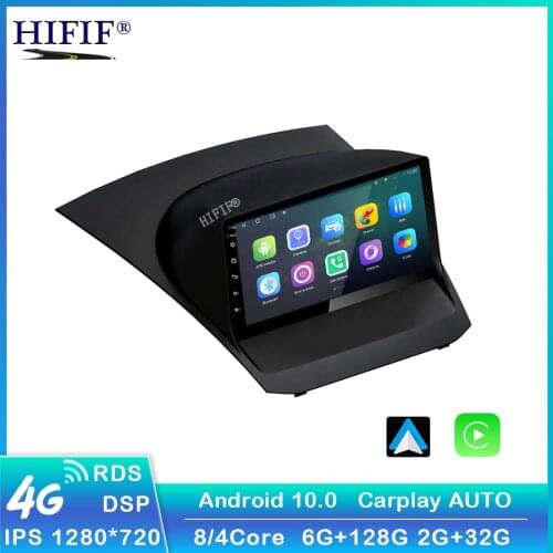 Car Radio for Ford Fiesta 2009-2017 Android 10 2 Din 9 Inch Multimedia Stereo Carplay Navigation GPS Car DVD Player Bluetooth
