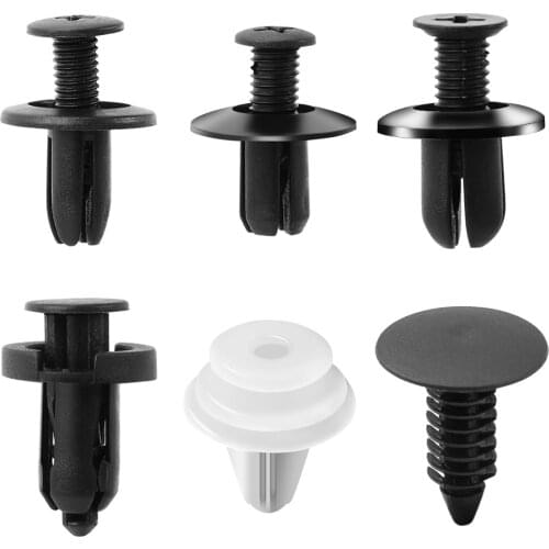 6 Size 100pcs Mixed Auto Fastener Clip Car Accessories for Honda civic fit crv accord jazz city for mazda 3 6 2 cx5 Lada kia