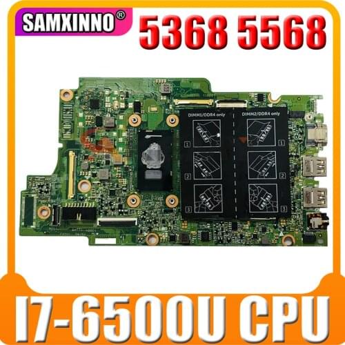 CPUCN-0PJDNR 0PJDNR PJDNR For DELL INSPIRON 5368 5568 Laptop Motherboard With I7-6500u 100% working