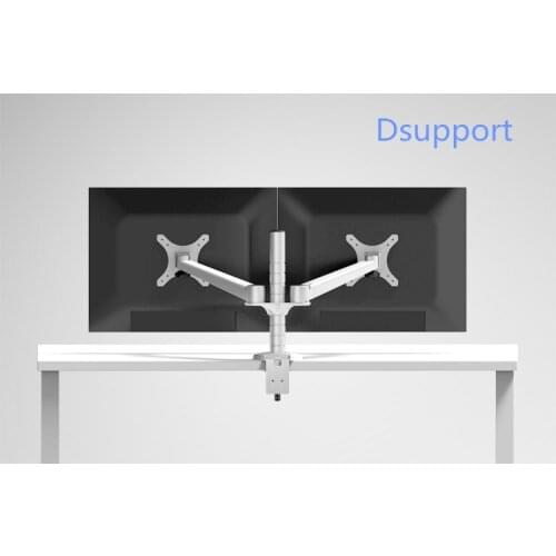 Aluminum Alloy Dual Monitor Holder Bracket Full Motion Monitor Mount Arm Stand Base OA-4