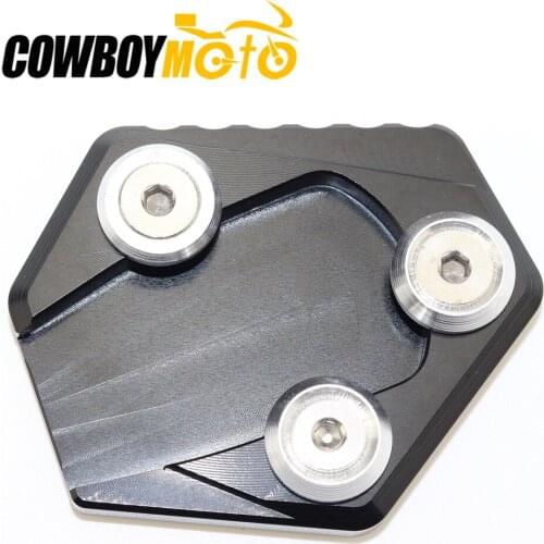 For Honda MSX125 MSX 125 2014-2015 Motorcycle Black Aluminum Side Stand Enlarge Kickstand Extension Plate Pad