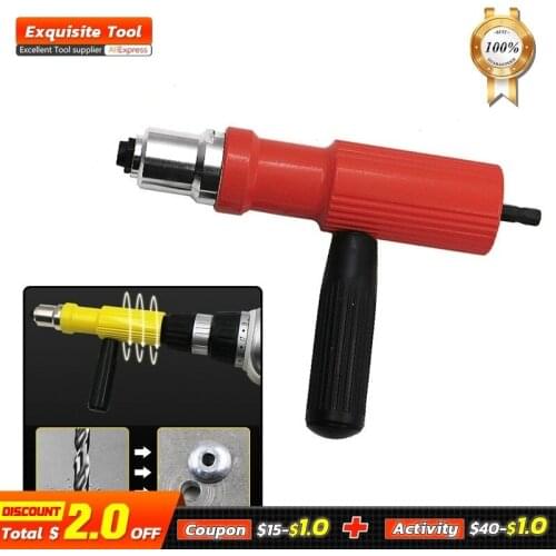 FINDER Electric Pull Rivet Conversion Tool Nut Insert Riveting Adapter Gun Set Power Cordless Drill Hand Riveter Nail Accessory