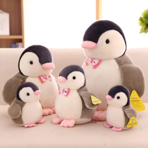 13-35cm Penguin Stuffed Plush Toy Doll Animal Cartoon Cute Birthday Gift QQ Good Quality Kid Present Kawaii Girl