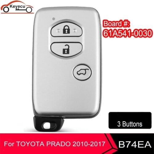 KEYECU Keyless Go Board ID: 61A541-0030 433MHz Smart Key Proximity Remote Unlocked for TOYOTA PRADO 2010-2017 FCC: B74EA