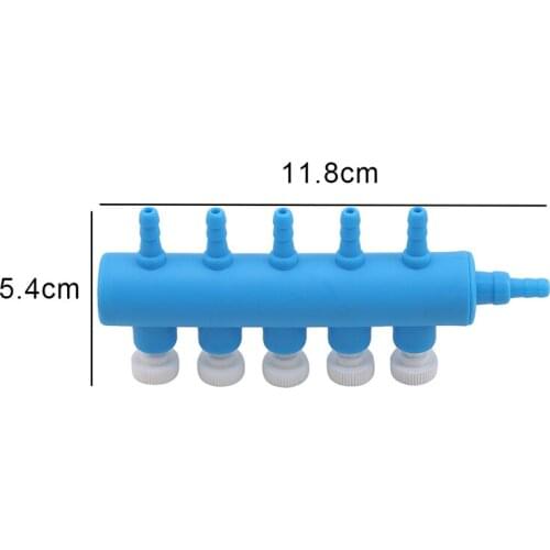 Oxygen Pump Oxygen Gas Volume Regulating Valve Fish Tank Oxygen Pipe Plastic Distributor Fish Tank Air Pump Accessories