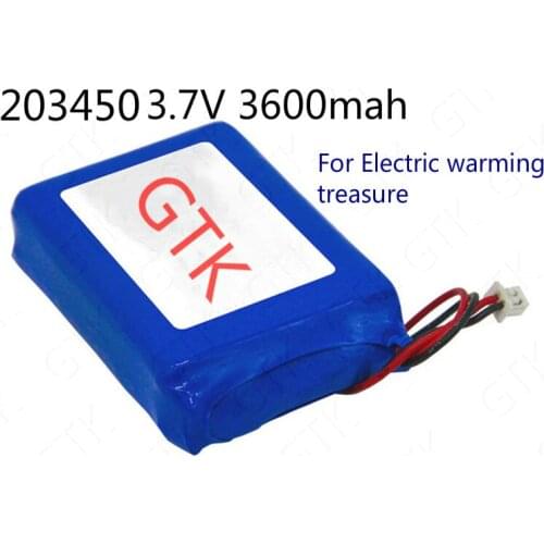 2pcs 3.7V 3600mAh Lithium battery 3.7V Li-po special for hand po electric hot water bottle warm paste Electric warming treasure