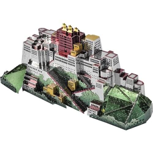 MICROWORLD The Potala Palace Tibetan Building 3D Metal Puzzle Home Decoration Adult Collection Gifts