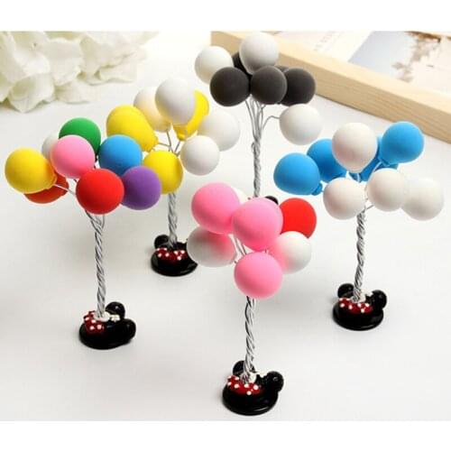 Mini Cartoon Balloon Car Interior Display Ornaments Lovely Clay Balloons Dashboard Decoration