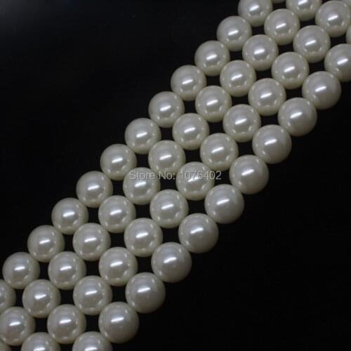 Mini. order is $7!Wholesales 132pcs,14mm White Plastic Pearl Round Loose Beads
