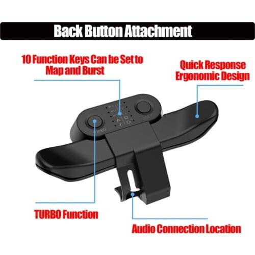 Back Button Attachment For PS4 Controller Strike Pack Back Button Extended Gamepad Accessories Joystick Rear Button