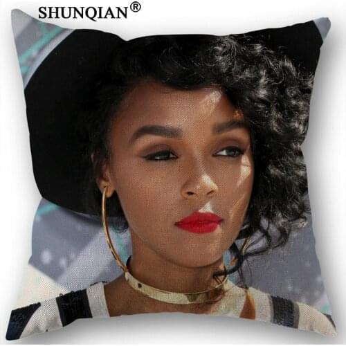 Custom Janelle Monae Pillowcase Printed Pillow Cover Home Textiles Decorative Pillowcase Customize Gift 45x45cm