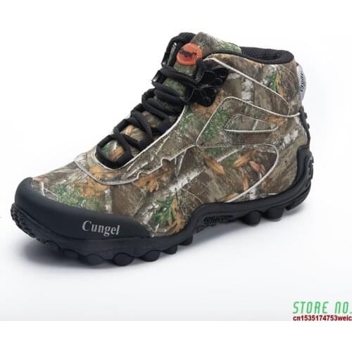 NEW Camo Tactical Boots Men Waterproof Military Tactical Boots Outdoor Combat Shoes Trekking Sneakers Man Hiking Hunting Boots