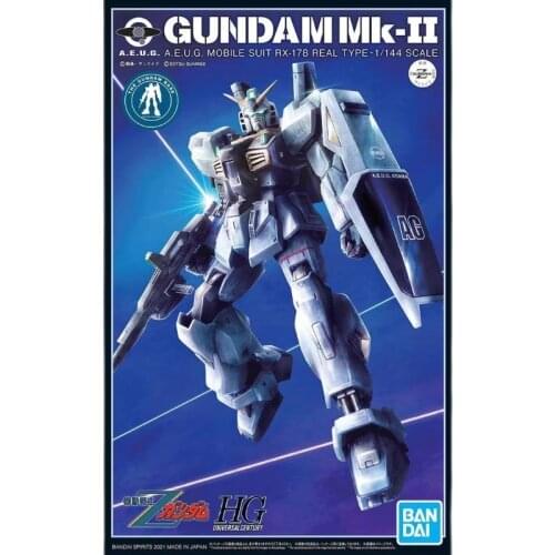 Original PB HG 1/144 Model A.E.U.G MARK II Real Type Mobile Suit Assemble Model Action Figures