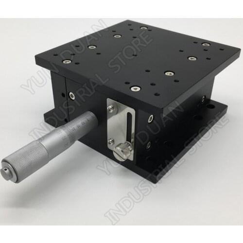 Z Axis 125*125mm 5" Trimming Station 20mm Stroke Lift Displacement Platform Heavy Load Guide Way Linear Stage Sliding Table