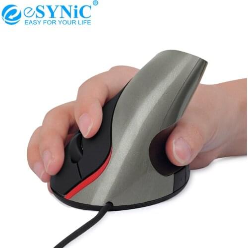ESYNiC Vertical Mouse Full Function Mouse 1000DPI For Ergonomic Design With 4 Buttons And 1 Scroll Wheel For PC