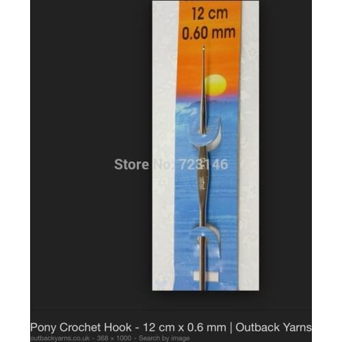 PONY CROCHET HOOK / HOOKS Size 0.60mm - Lenght 12cm
