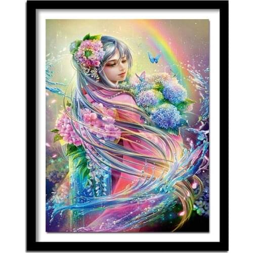 Portrait Diamond Painting Cross Stitch Needlework Full Square Rhinestone Diamond Embroidery Home Decor