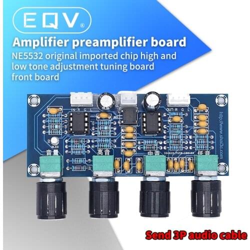 XH-A901 NE5532 Tone Board preamp Pre-amp With treble bass volume adjustment pre-amplifier Tone Controller For amplifier Board