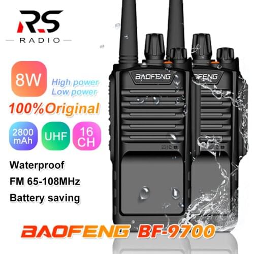 1/2/3PC BAOFENG BF-9700 8W Waterproof Walkie talkie Powerful Marine Amateur rádio Comunicador Transceiver CB Ham Radio Station