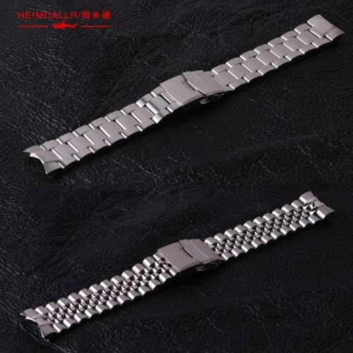Heimdallr SKX007 Watch Jubilee Bracelet Steel Band 316L Stainless Steel Solid 22mm Arc Mouth Watch Band Modification Accessories