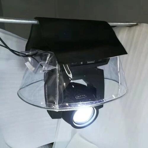 Showtime 10pcs/lot Beam Moving Head Rain Cover Stage Light Rain Snow Coat Waterproof Covers With Transparent Crystal Plastic