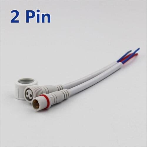 Male and Female Waterproof Plug Terminal 2 Pin 3 Pin 4 Pin 5 Pin LED Lighting Oower Fast Male and Female Docking Connector