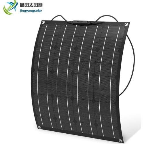 Solar panel made of high quality materials, 50w ETFE flexible solar panel