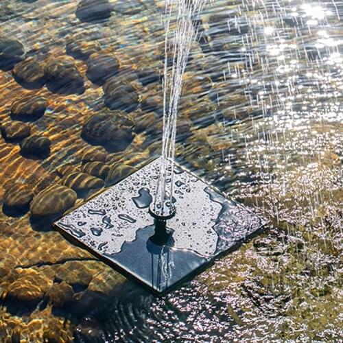 Solar Fountain Pump Floating Solar Powered Waterpump Fountain Kit For Bird Bath Outdoor Garden Lake Backyard Pond 7V 1.4W 2021