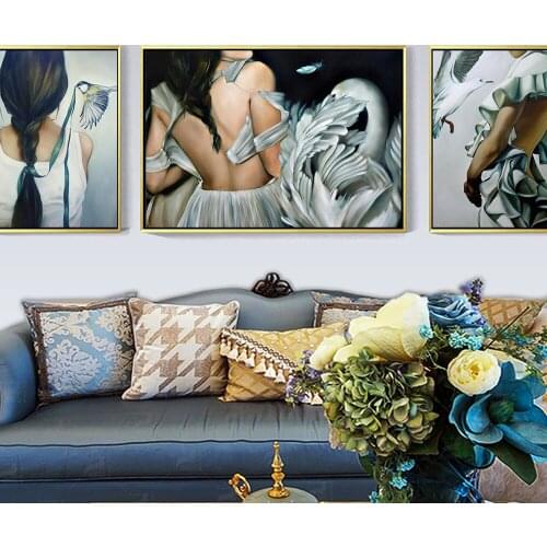 Modern Side Back Pictures Home Decor Wall Art Print Wall Pictures For Living Room Decor Wall Decoration