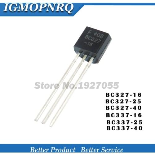 100Pcs BC337-16 BC337-25 BC337-40 TO-92 BC327-16 BC327-25 BC327-40 TO92 BC328-16 BC338-25 BC338-40 NPN Type Power Transistor new