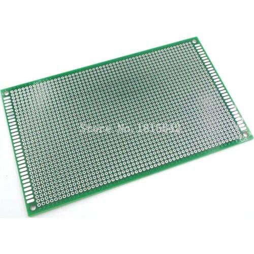 9x15cm Universal Double Side Glass Fiber Green PCB Hole Pitch Standard2.54mm Solderless Breadboard 9*15cm Bread Board Prototype