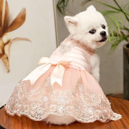 All-match Soft Texture Fashion Dog Cats Mesh Dress Clothes Pet Supplies