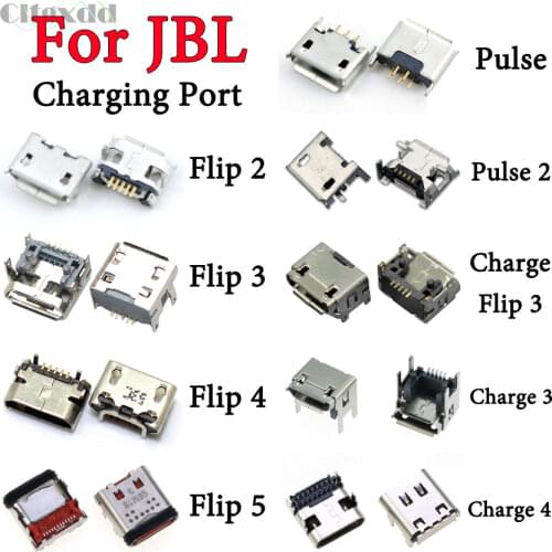 Cltgxdd 10~100pcs For JBL Flip 5 4 3 2 Pulse 2 Charge 3 4 Bluetooth Speaker Type-C USB Dock Connector Micro USB Charging Port